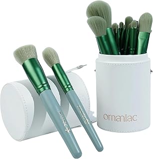 20-Piece Pearlescent Makeup Brush Set with Case