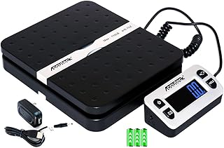 Digital Postal Scale, 110 lbs, 0.1 oz, Black