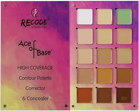 Concealer and Contour Palette with 15 Shades