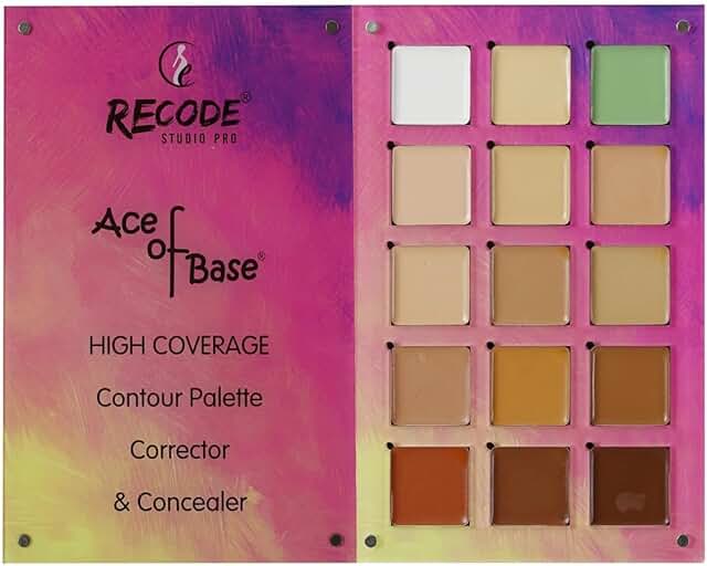 Concealer and Contour Palette with 15 Shades