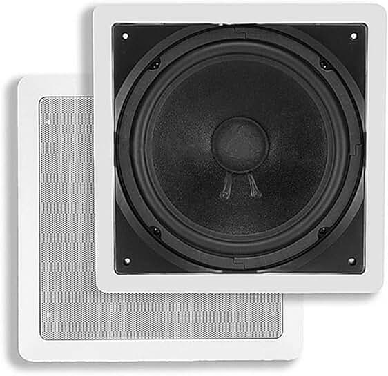 10-Inch In-Wall Passive Subwoofer, 200W