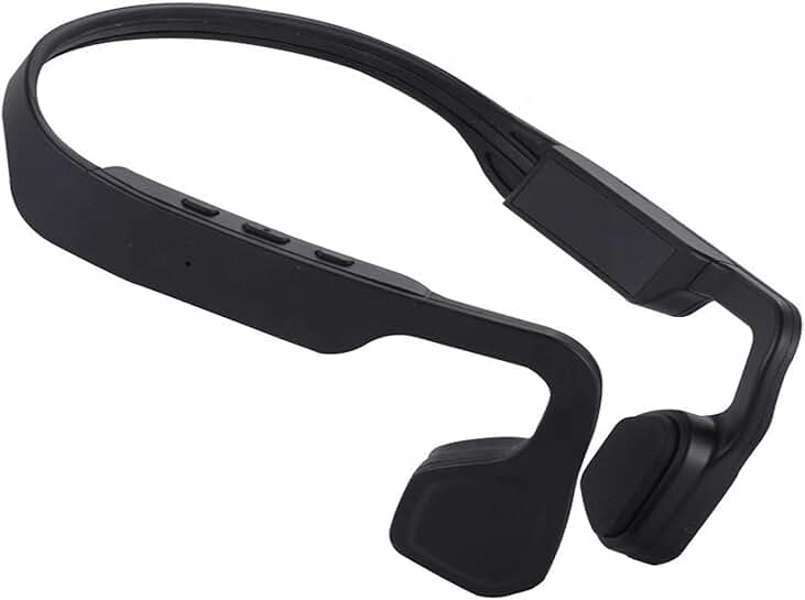 Lightweight Titanium Open-Ear Bluetooth Headphones with Mic