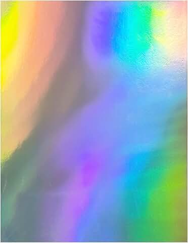 Silver Rainbow Holographic Cardstock, 100 Sheets, 8.5x11