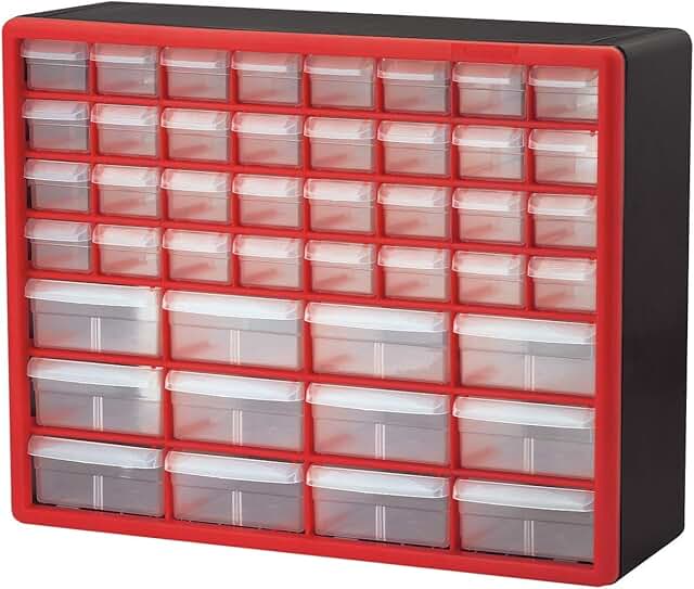 Plastic 44-Drawer Storage Cabinet for Garage and Organization