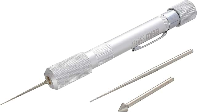 Bead Reamer Set with 3 Diamond Tips and Aluminum Handle