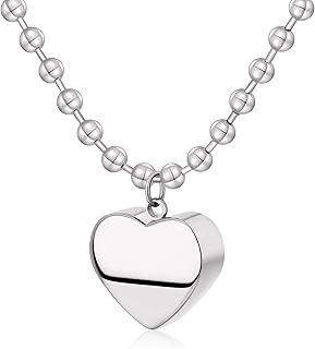 Gold Chunky Heart Necklace for Women