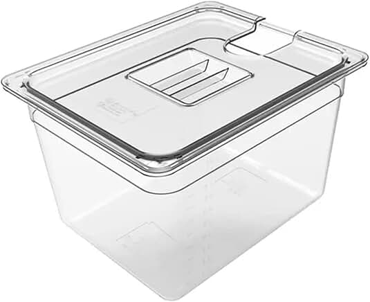 Transparent 6L Sous Vide Container with Thickening and Insulation