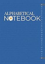 Small A5 Lined Notebook with A-Z Tabs for Notes and Lists