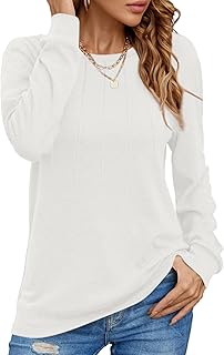 Women's Long Sleeve Casual and Dressy Blouses S-2XL