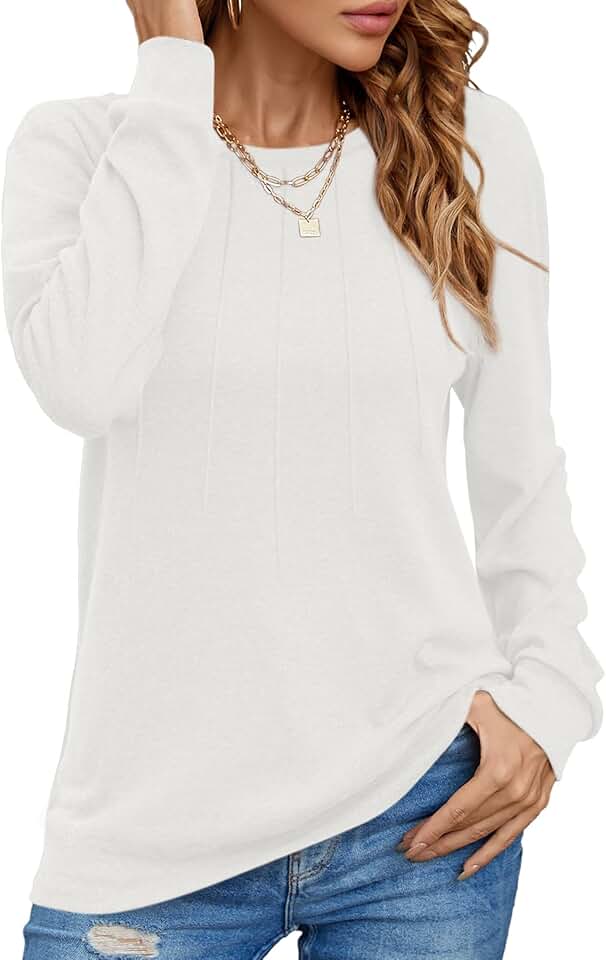 Women's Long Sleeve Casual and Dressy Blouses S-2XL