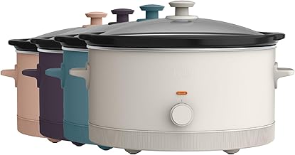 6 Quart Manual Slow Cooker with Nonstick Pot