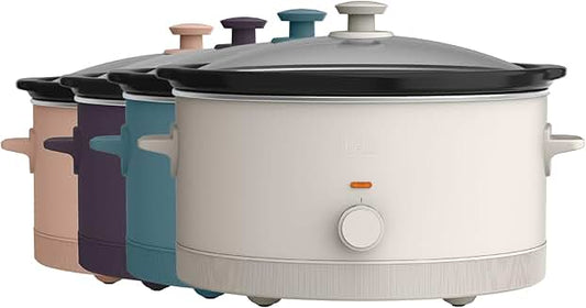 6 Quart Manual Slow Cooker with Nonstick Pot