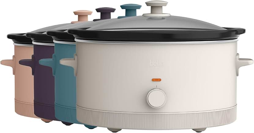 6 Quart Manual Slow Cooker with Nonstick Pot