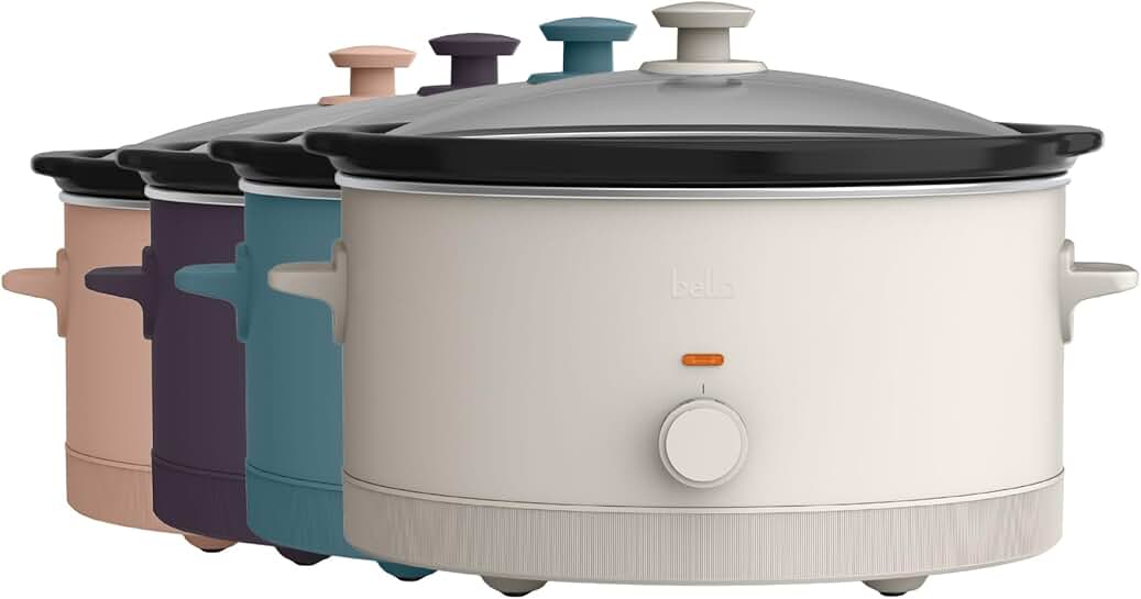 6 Quart Manual Slow Cooker with Nonstick Pot