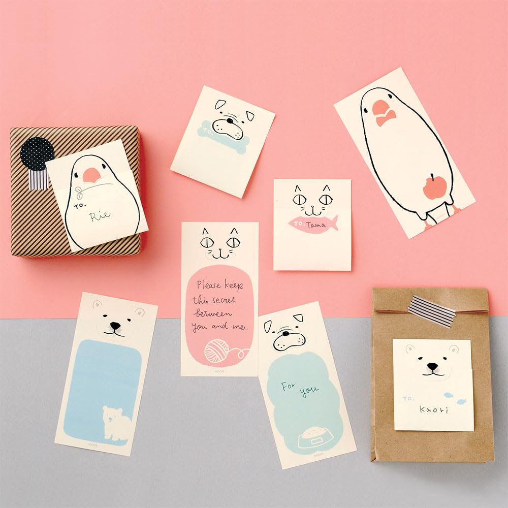 Midori Sticky Paper with Polar Bear Pattern