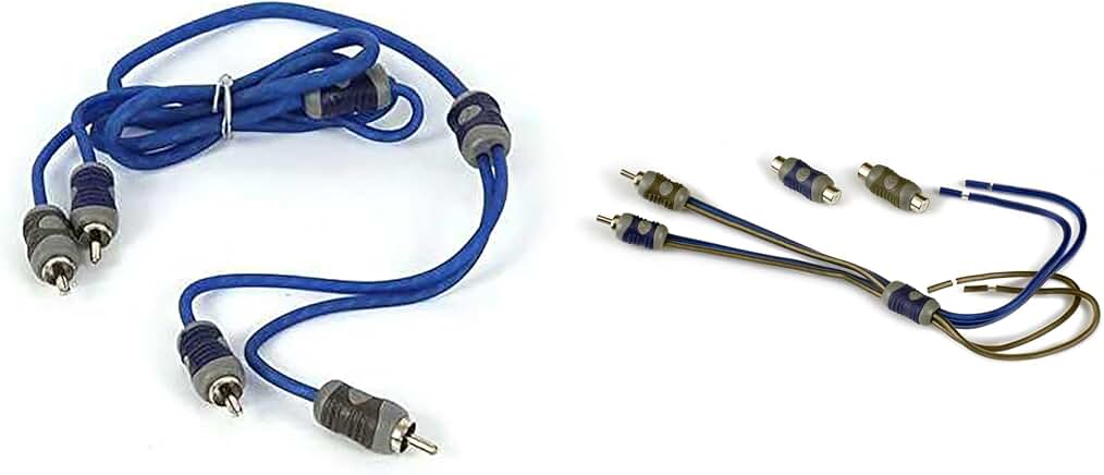 Speaker wire to RCA adapter, 1 meter, 2-channel