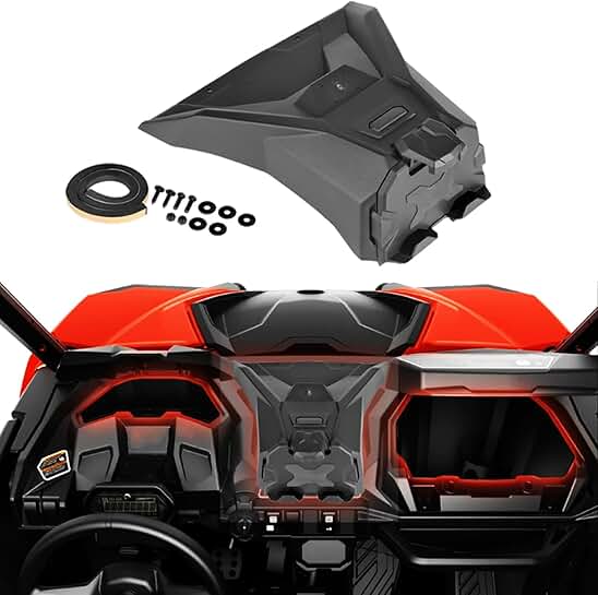 Device holder with storage for Can Am Commander and Maverick