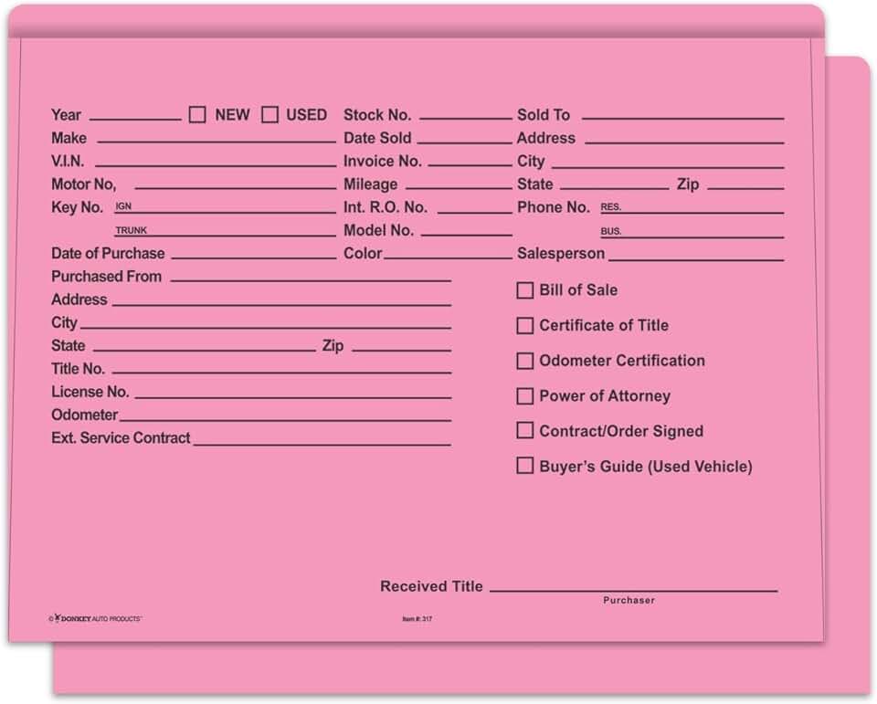 Pink Heavy Duty Deal Jackets, 100 Pack