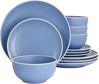 12-Piece Nonstick Ceramic Cookware Set with Glass Lids