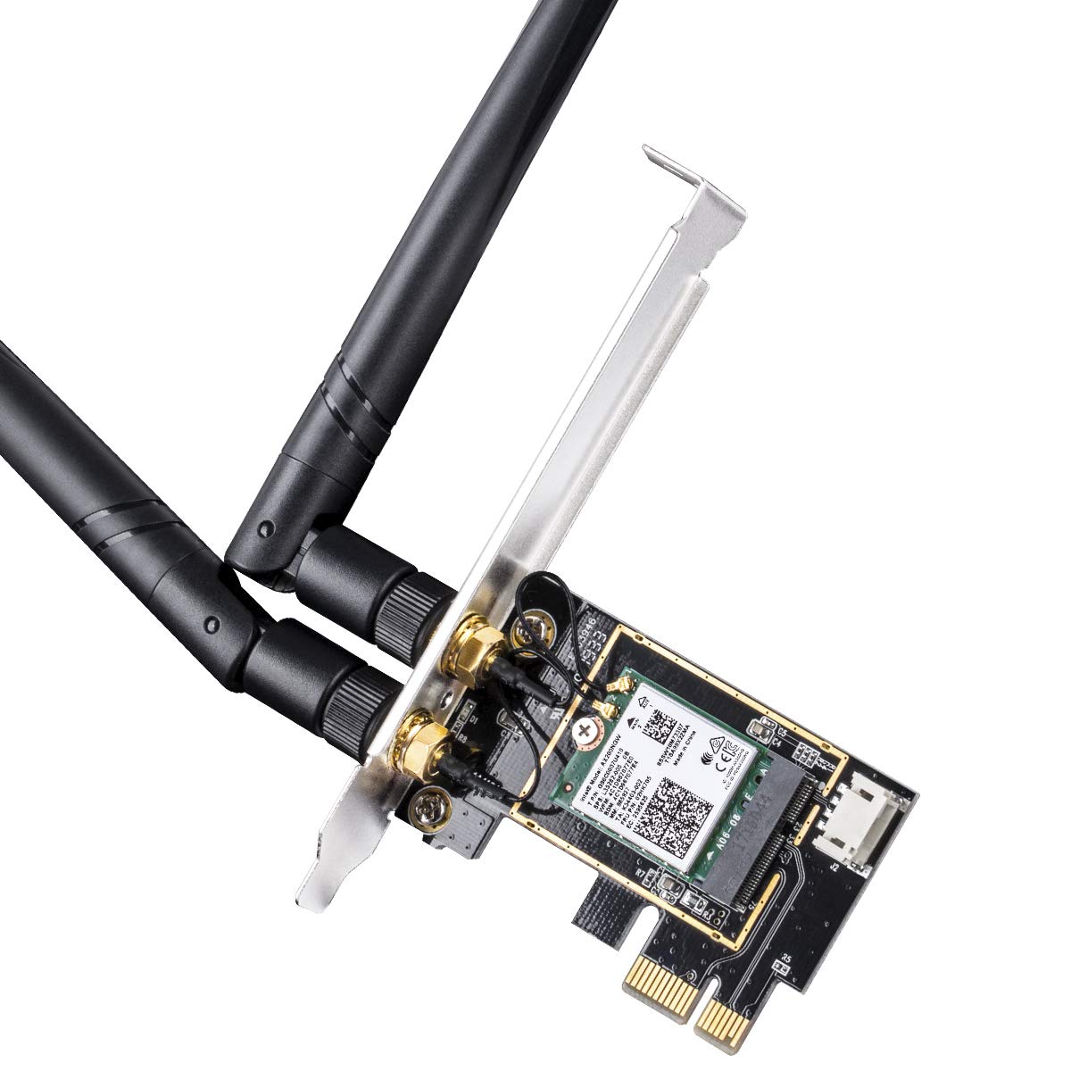 New AX5400 Wireless WiFi 6E PCIe Card for PC, Bluetooth 5.2, AX210, 5400Mbps WiFi 6E Speed, Bluetooth 5.2/5/4.2/4.0, 802.11ax/ac/a/b/g/n, Windows 11, 10, WE3000 V2