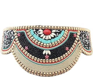 Bohemian Beaded Elastic Waist Belt for Women