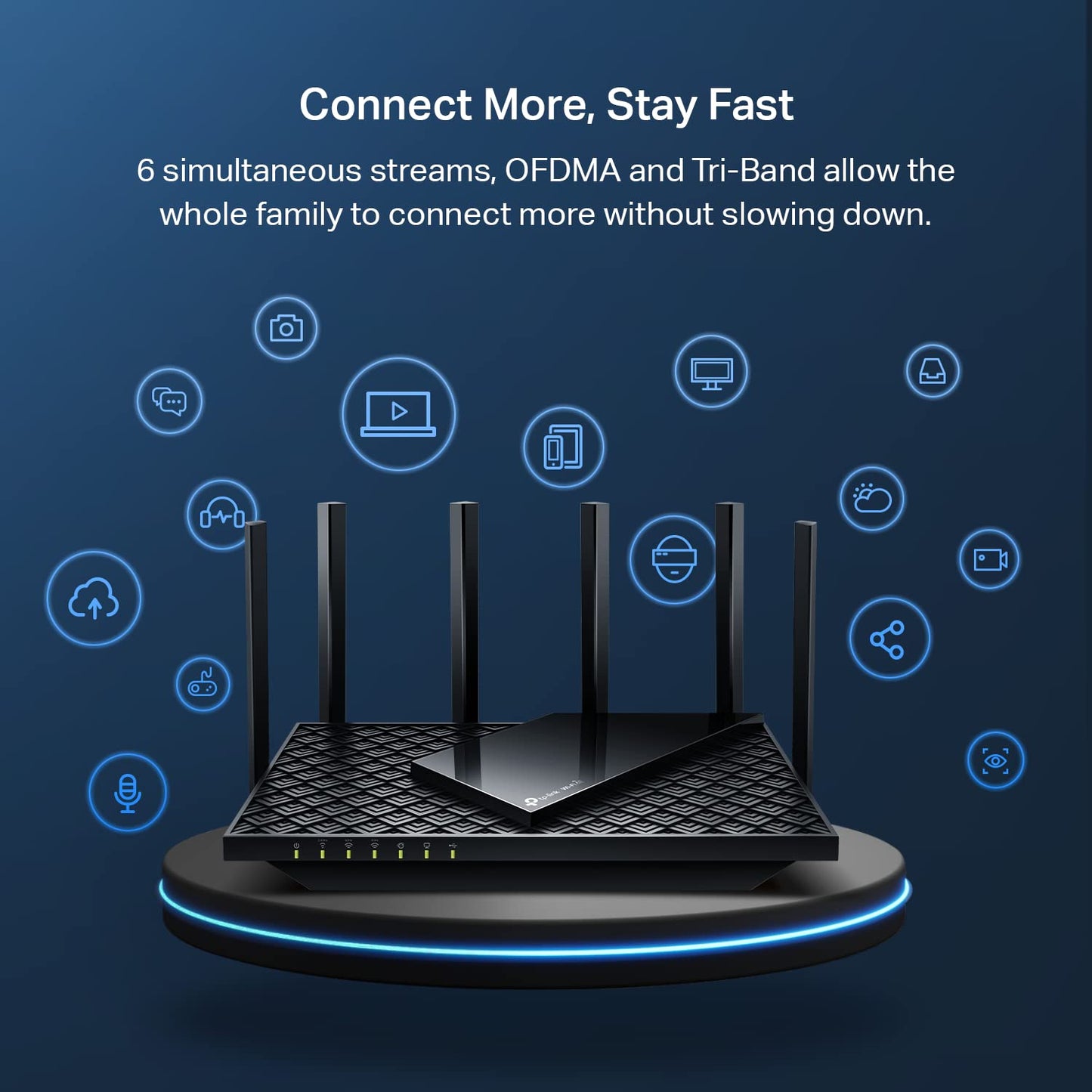 AXE5400 Tri-Band WiFi 6E Router (Archer AXE75)- Gigabit Wireless Internet Router, ax Router for Gaming, VPN Router, OneMesh, WPA3