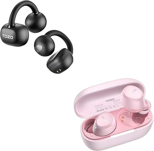 Lightweight True Open Ear Wireless Headphones with Bluetooth 5.3 and Waterproof IPX5