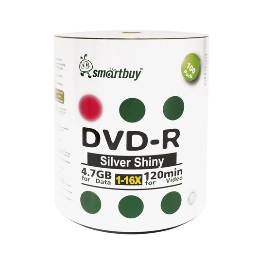 300 Pack 4.7GB DVD-R Shiny Silver Recordable Discs