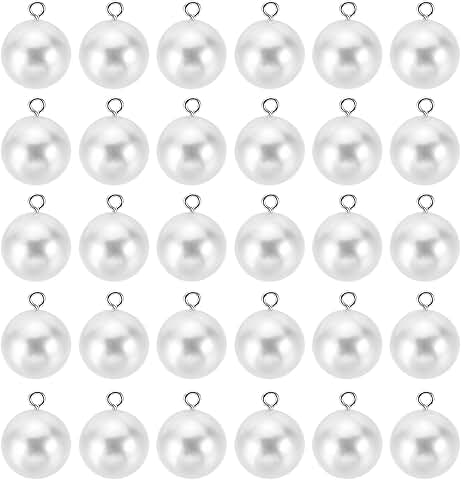 100pcs Pearl Beads for Jewelry Making, Bracelets, Earrings