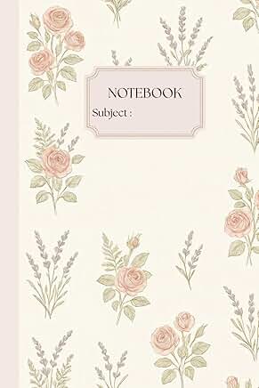 Vintage floral lined notebook for journaling and organization