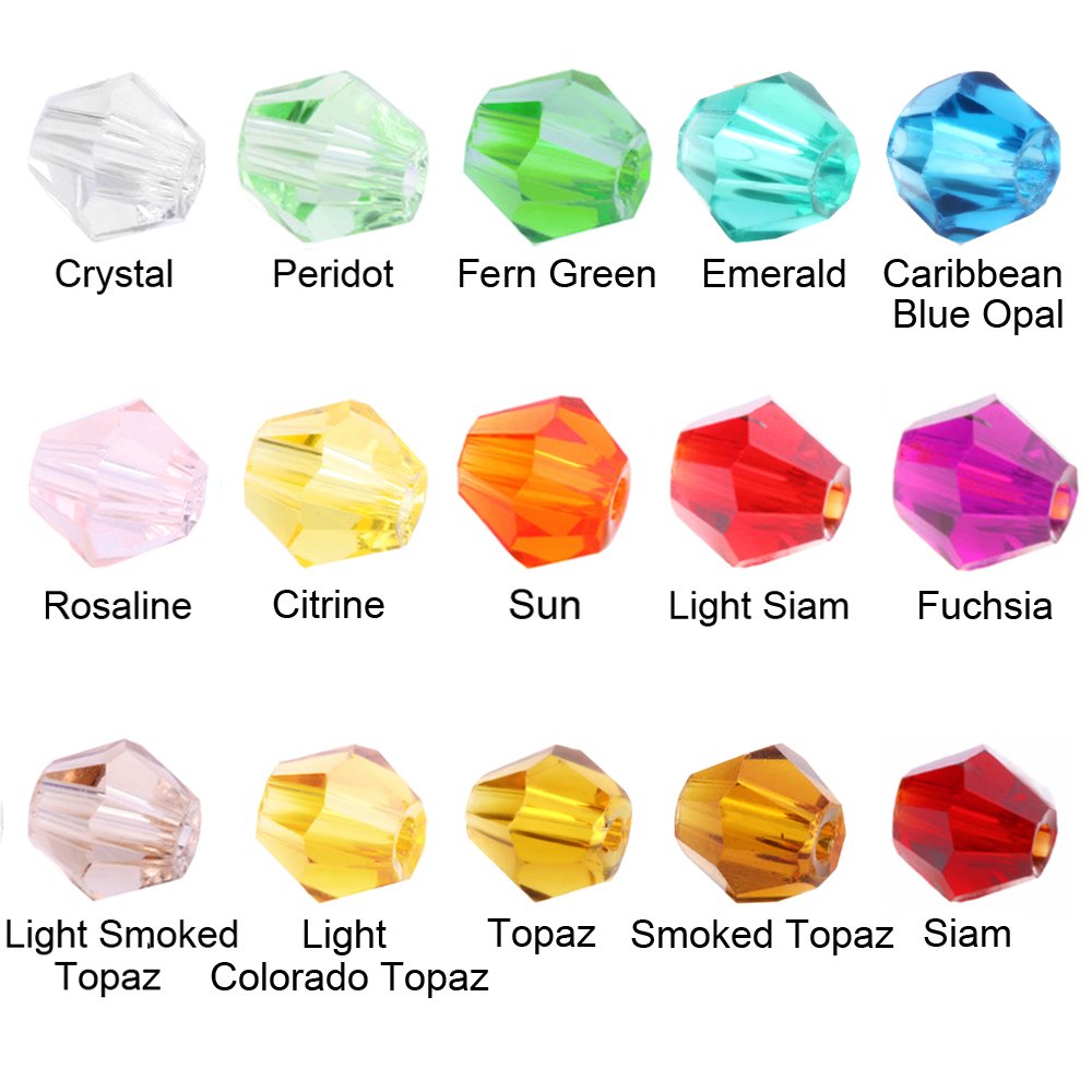 4mm Bicone Faceted Crystal Beads for Jewelry Making Wholesale 1500pcs