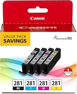Black, Cyan, Magenta, and Yellow Ink Pack for Select Printers