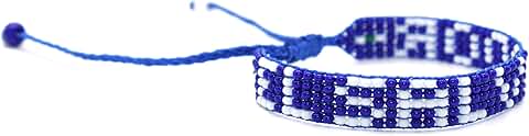 El Salvador Flag Wristband - Adjustable Blue and White Jewelry