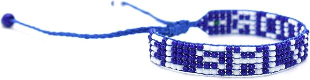 El Salvador Flag Wristband - Adjustable Blue and White Jewelry