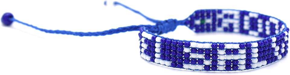 El Salvador Flag Wristband - Adjustable Blue and White Jewelry