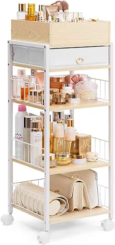 Makeup Storage Organizer with Drawer for Bedroom