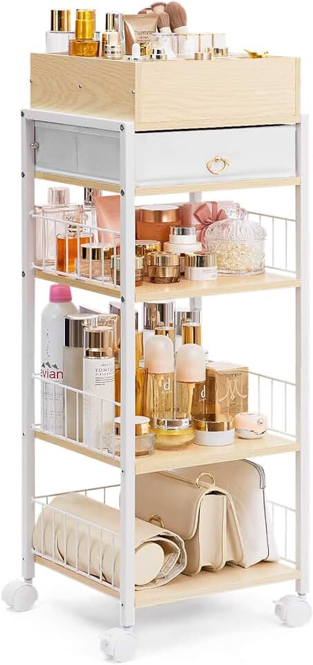 Makeup Storage Organizer with Drawer for Bedroom