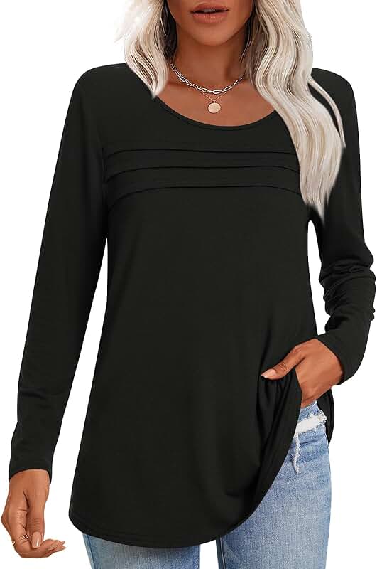 Women's Long Sleeve Fall Tunic Top