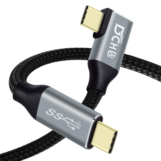 1.5ft 90° USB C Cable, 100W, 4K Video, Fast Charging