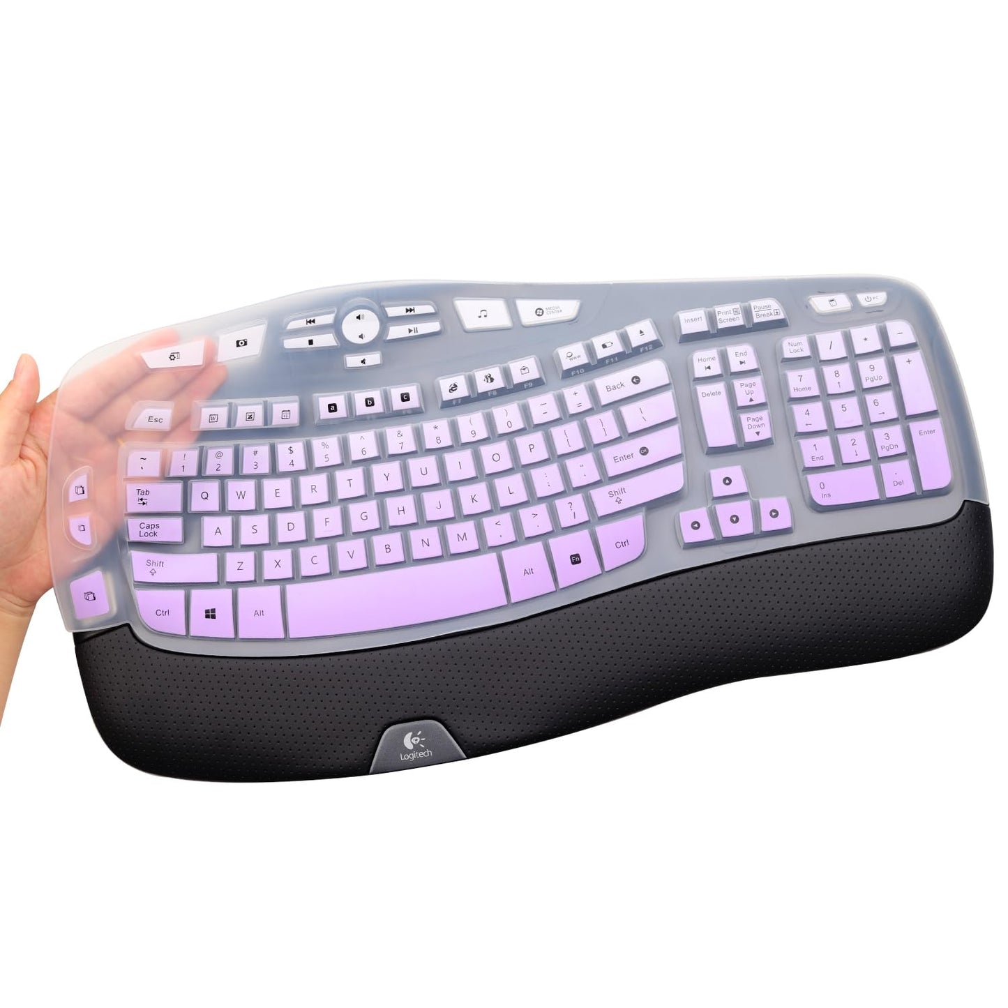 Waterproof Silicone Keyboard Cover for Wireless Wave Keyboard