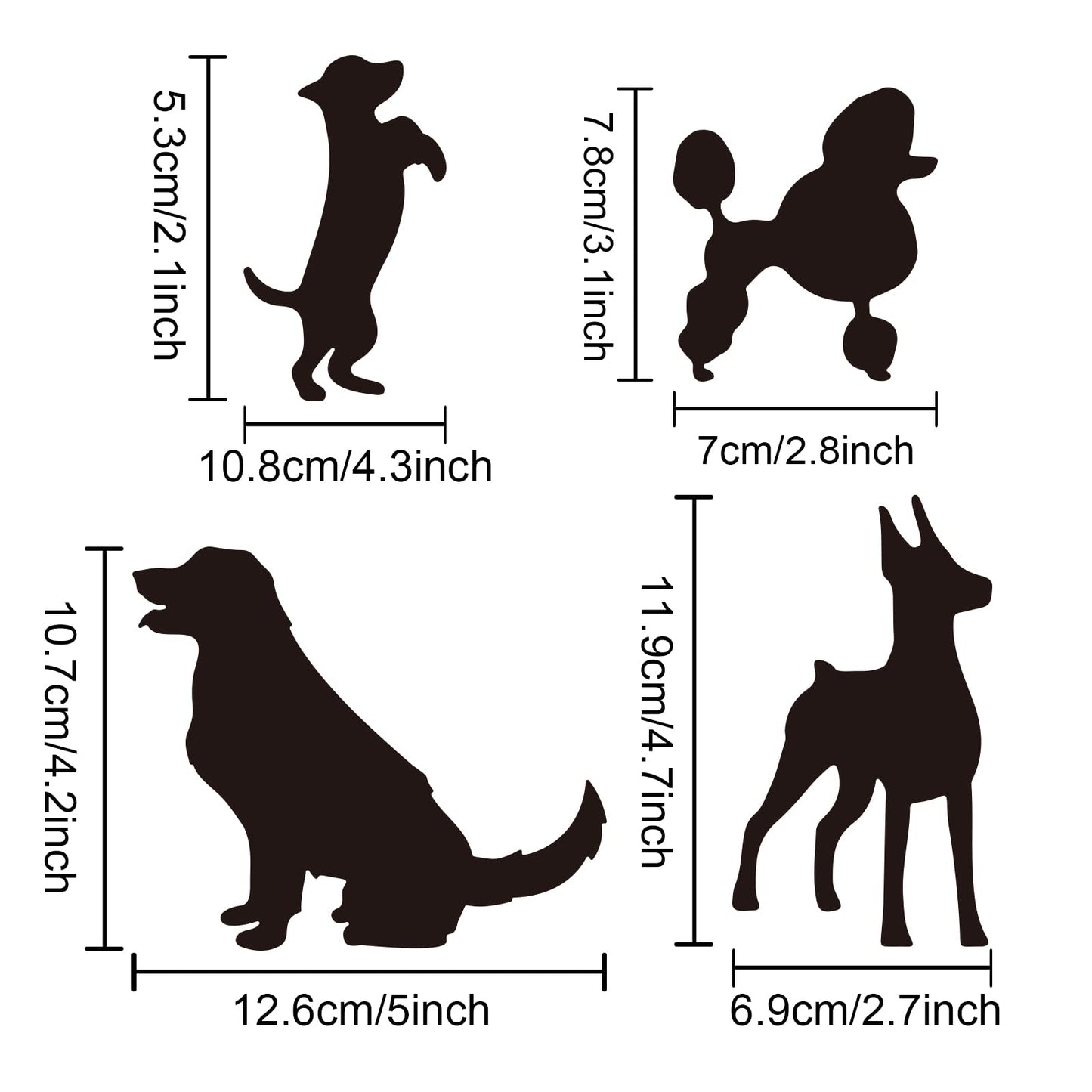 Pet Painting Stencil 11.8x11.8in Dog Breed Patterns