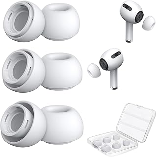 Replacement Ear Tips for AirPods Pro, 3 Pairs, Noise Reduction