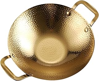 Stainless Steel Hammered Double Handle Griddle Pan