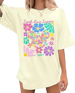 Women’s Floral Teacher Shirt for Appreciation