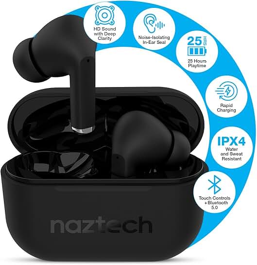 Wireless Noise Cancelling Earbuds with Charging Case