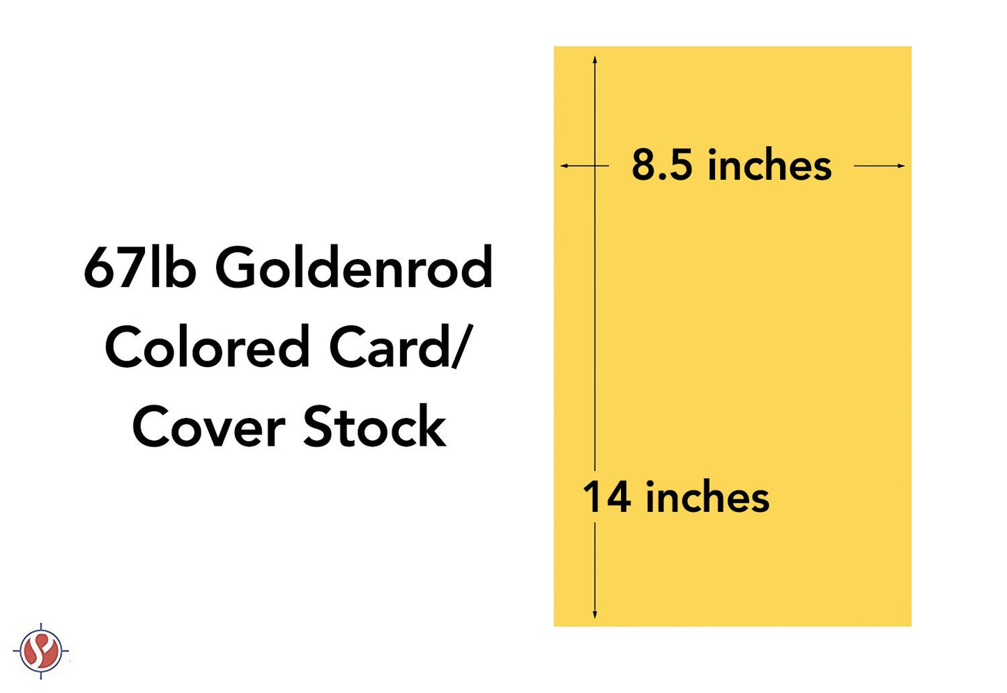 Legal Size Goldenrod Vellum Bristol Card Stock, 250 Sheets