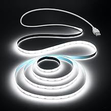 USB LED Light Strip, 3.28ft, Cold White, Flexible