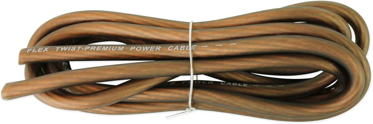 8 Gauge 6ft Black Car Amp Power and Ground Cable