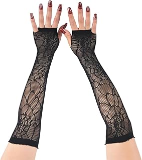 Women's Long Fishnet Fingerless Opera Gloves