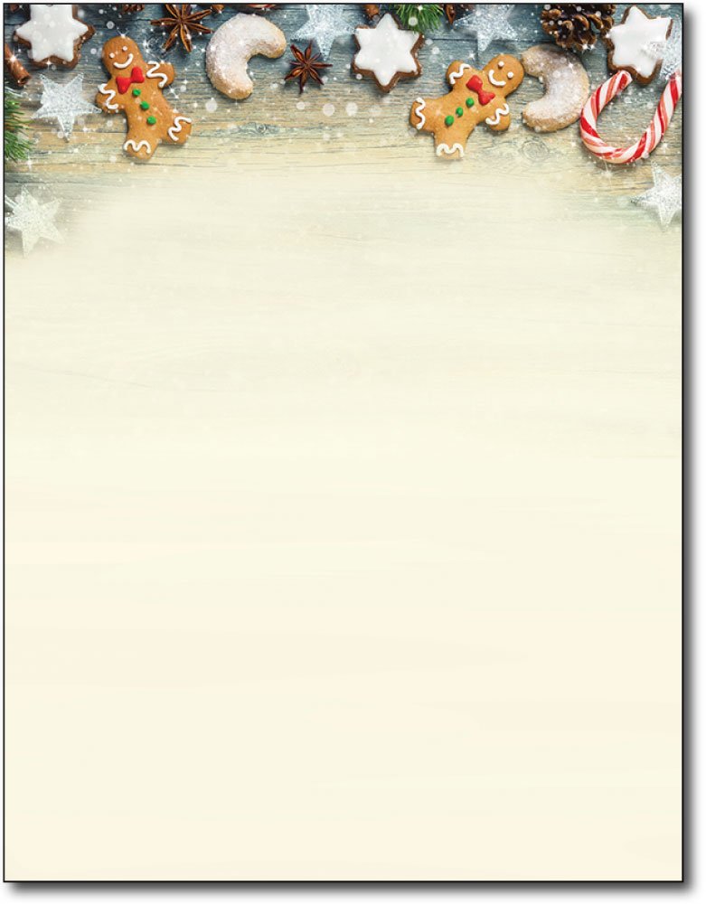 Holiday Cookie Exchange Letterhead Paper, 80 Sheets